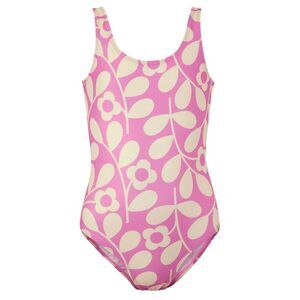 Regatta Girls Orla Kiely Jasmine Flower One Piece Bathing Suit / Lilac/Cream